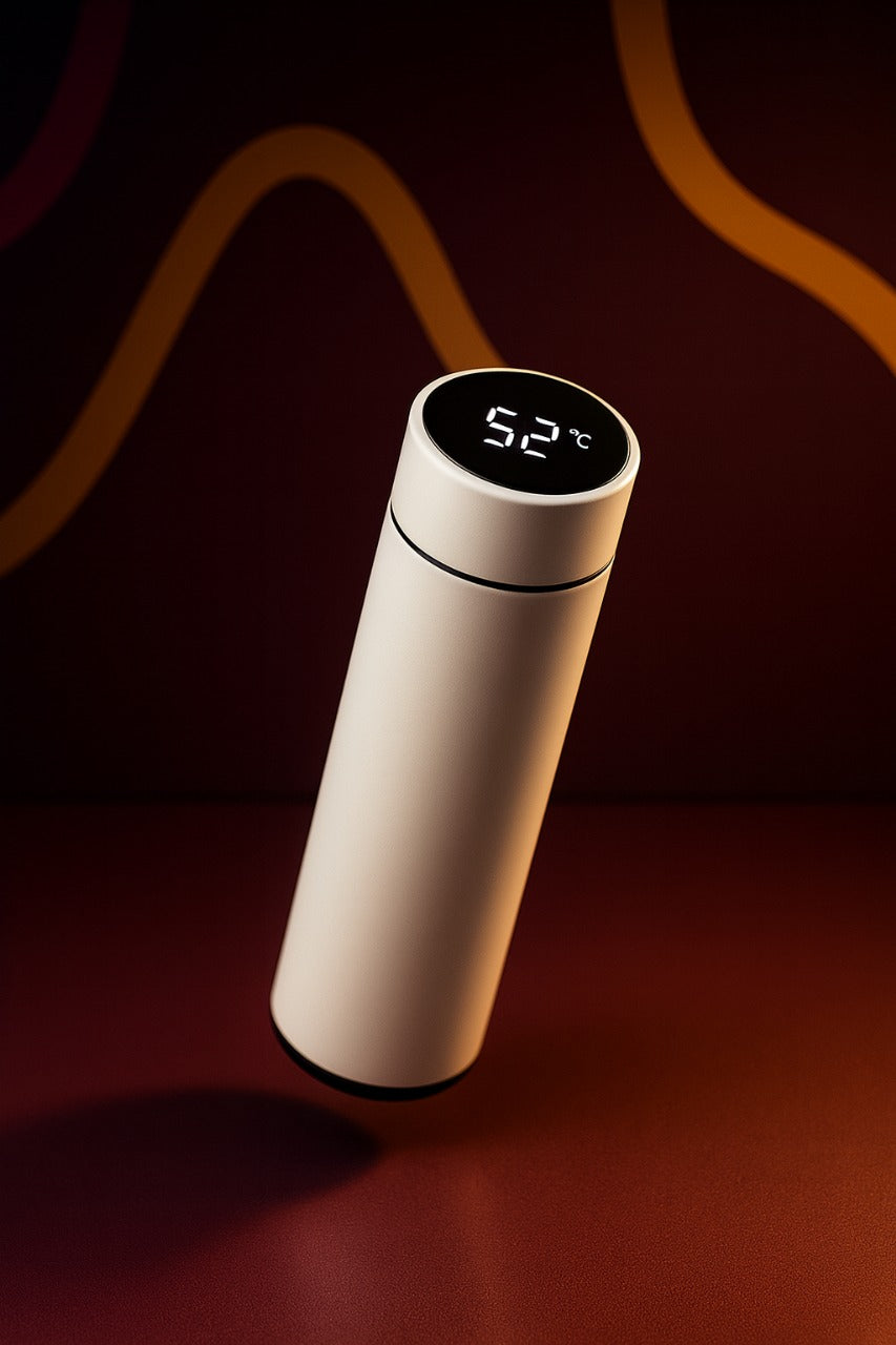 Smart bottle of water White