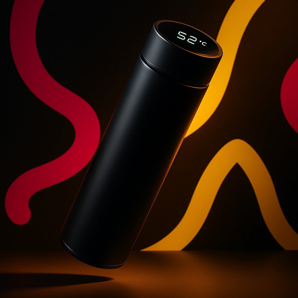 Smart bottle of water Kitme Black
