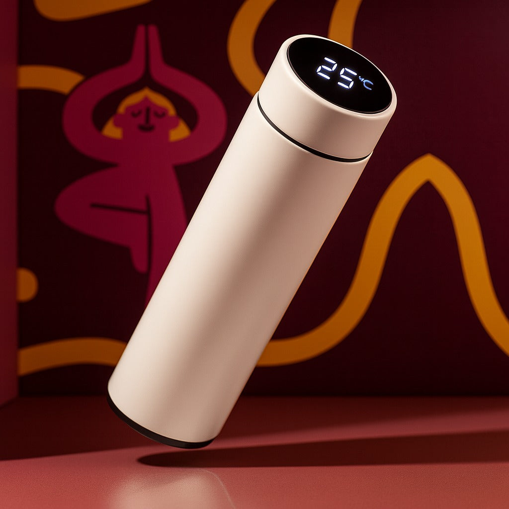 Smart bottle of water White