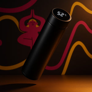 Smart bottle of water Kitme Black