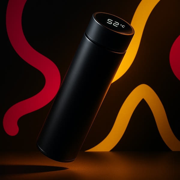 Smart bottle of water Kitme Black