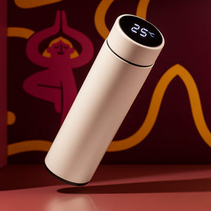Smart bottle of water White